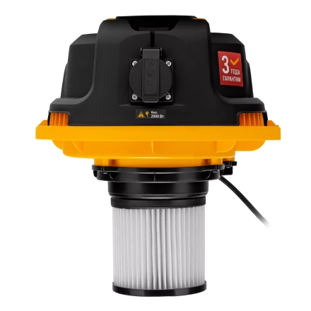 Пылесос строительный Denzel 28203 RVC30, 1400 Вт, бак 30 л, шланг 3 м, розетка с автосинхр. купить в Нижневартовске