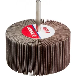 Круг шлифовальный ЗУБР &quot;МАСТЕР&quot; веерный лепестковый, на шпильке, тип КЛО, зерно-электрокорунд нормальный, P180, 40х80мм 36604-180