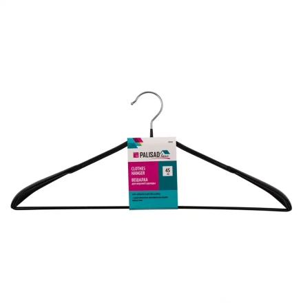 Вешалка металлическая Home Palisad 929265 для верхней одежды с прорезиненным противоскользящим покрытием 45 см купить в Нижневартовске