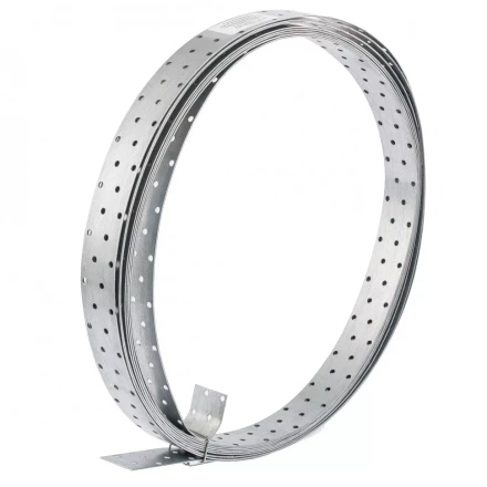 Лента перфорированная монтажная 1,5 мм LM 4см х 10 м отверстие 4,5–5 мм цинк Россия Сибртех 46582 купить в Нижневартовске