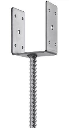 ЗУБР ОС-U, 91 x 120 x 60 мм, U-образное основание столба (310286-090) купить в Нижневартовске