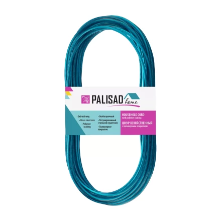 Шнур хозяйственный с полимерным покрытием, 3 мм, L 10 м, Home Palisad 937025 купить в Нижневартовске