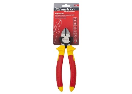 Бокорезы  Insulated 180мм двухкомпонентные рукоятки MATRIX PROFESSIONAL 17508 купить в Нижневартовске