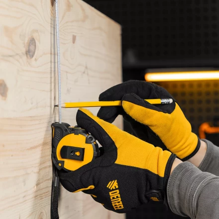 Рулетка Denzel 3м х 16мм, автоматич. фиксац., нейлон. покрытие, магнит. зацеп, двухстор. разметка, 31520 купить в Нижневартовске