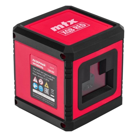 Лазерный уровень MTX XQB RED Basic SET, 10 м, красный луч, батарейки, резьба 1/4&quot; 35018 купить в Нижневартовске