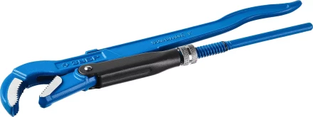 Ключ трубный рычажный ЗУБР "ПРОФЕССИОНАЛ", изогнутые губки, цельнокованый, Сr-V, № 1,  1" 27337-1_z01 купить в Нижневартовске