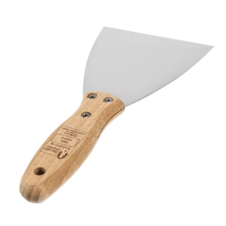 Шпательная лопатка из нержавеющей стали, 100 мм, буковая рукоятка, EFP Matrix 85617 купить в Нижневартовске