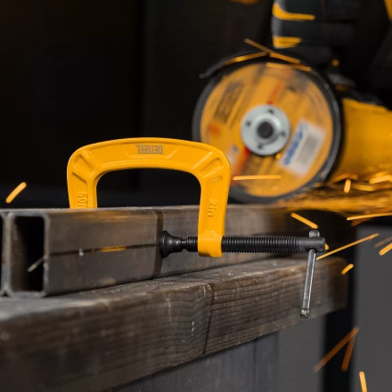 Струбцина G-образная Denzel, усиленная, 50 мм, 20641 купить в Нижневартовске