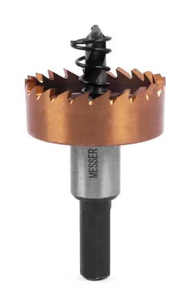 HSS-TiN коронка MESSER 35мм с центр. сверлом и толкающей пружиной для  лист. материала  до 2 мм ц/х купить в Нижневартовске