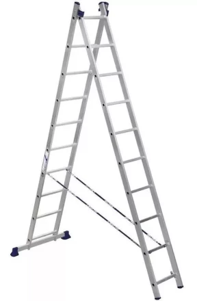 Лестница 2-х секционная алюминиевая 2*10 1013298 купить в Нижневартовске