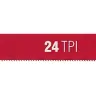 Полотно ЗУБР "МАСТЕР" по металлу 24 TPI  (шаг 1.0мм), Универсальное, 10шт 15853-24-10 купить в Нижневартовске