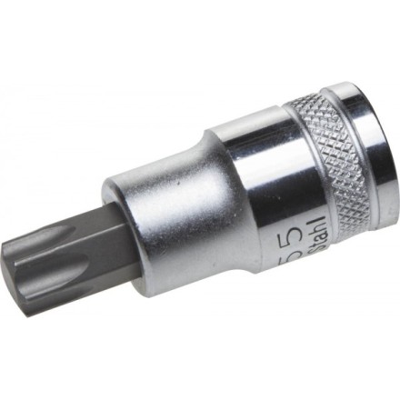 Торцовая бита-головка KRAFTOOL &quot;INDUSTRIE QUALITAT&quot;, материал S2, TORX, сатинированная, 1/2&quot;, Т55 27905-55_z01 купить в Нижневартовске