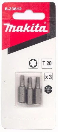 Биты Makita Тоrх Т20 25мм 3шт (B-23612) купить в Нижневартовске