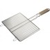 Решетка-гриль GRINDA &quot;BARBECUE&quot;, плоская, нержавеющая сталь, 300х225мм 424733 купить в Нижневартовске