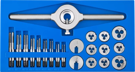 Набор метчиков и плашек малых размеров 31 предмет серия ПРОФЕССИОНАЛ купить в Нижневартовске