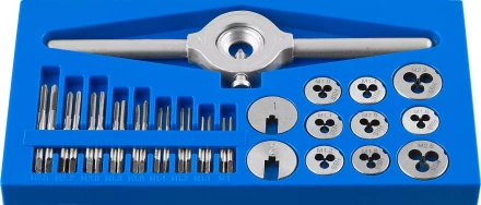 Набор метчиков и плашек малых размеров 31 предмет серия ПРОФЕССИОНАЛ купить в Нижневартовске