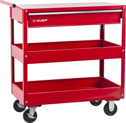 Тележка инструментальная ЗУБР "МАСТЕР", 1 ящик + 2 полки, 737х383х785мм 38912 купить в Нижневартовске