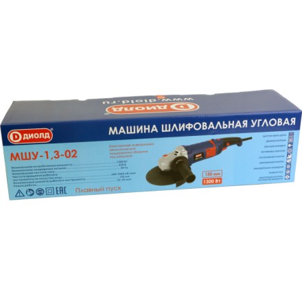 Угловая шлифмашина (болгарка) Диолд МШУ-1,3-02 (константная электроника) купить в Нижневартовске