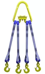 Строп текстильный четырехветвевой 4СТ 1.25 т L=4 м  SF6 30 мм Звено РТ-3 купить в Нижневартовске