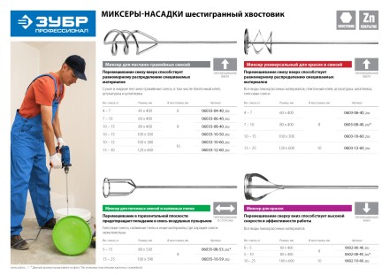 Миксеры для красок серия ПРОФЕССИОНАЛ 0603-06-40 купить в Нижневартовске