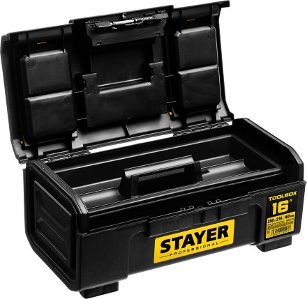 Ящик для инструмента &quot;TOOLBOX-16&quot; пластиковый, STAYER Professional 38167-16 купить в Нижневартовске
