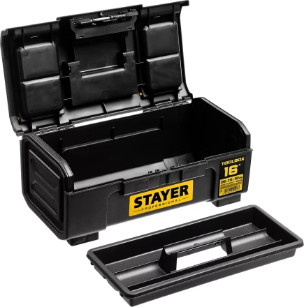 Ящик для инструмента "TOOLBOX-16" пластиковый, STAYER Professional 38167-16 купить в Нижневартовске