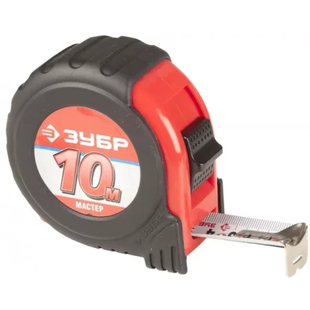 Рулетка ЗУБР "МАСТЕР", обрезиненный корпус, 10мх25мм 34055-10-25_z01 купить в Нижневартовске