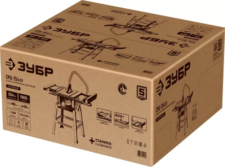 ЗУБР d 254 мм, 1900 Вт, распиловочный станок с удлинителем (СРЦ-254су) купить в Нижневартовске