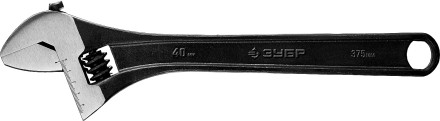 ЗУБР 375/40 мм, разводной ключ (27251-37) купить в Нижневартовске