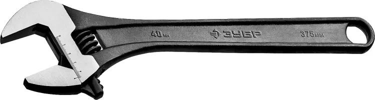 ЗУБР 375/40 мм, разводной ключ (27251-37) купить в Нижневартовске