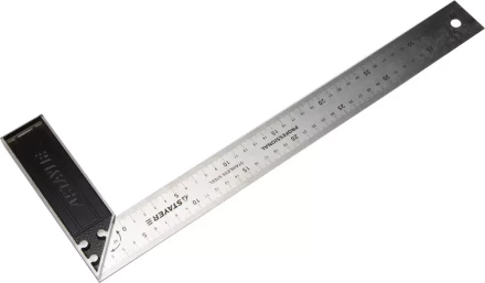 Угольник STAYER "PROFI" столярный, гравированная шкала, нержавеющее полотно 37мм, 400мм 3431-40_z01 купить в Нижневартовске