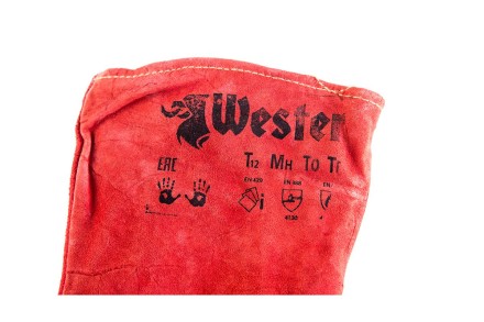 Пятипалые перчатки сварщика WESTER WG01 купить в Нижневартовске