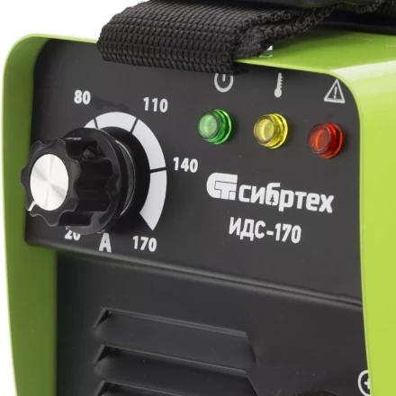 Аппарат инверторный дуговой сварки СИБРТЕХ ИДС-170 94375 купить в Нижневартовске