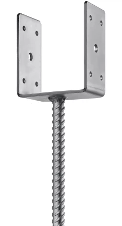 ЗУБР ОС-U, 101 x 120 x 60 мм, U-образное основание столба (310286-100) купить в Нижневартовске