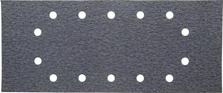 Лист шлиф. универсал. URAGAN с покрытием стеарата цинка, 14 отверстий по кругу, для ПШМ, P80, 115х280мм, 50шт 907-23104-080-50 купить в Нижневартовске