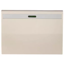 Выключатель СВЕТОЗАР &quot;ЭФФЕКТ&quot; проходной, с эффектом свечения, одноклавишный, без вставки и рамки, бежевый, 10A/~250B SV-54438-B