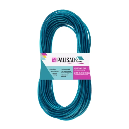 Шнур хозяйственный с полимерным покрытием, 3 мм, L 20 м, Home Palisad 937035 купить в Нижневартовске