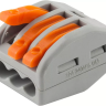 Клемма СВЕТОЗАР соединительная, разъемная, 3-х проводная, 400В, 32А, 0,5-2,5мм2/0,5-4мм2, 2шт 49190-3 купить в Нижневартовске