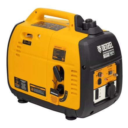 Генератор инверторный Denzel GT-1200iS, 1.2 кВт, 230 В, бак 2.4 л, закрытый корпус, ручной старт купить в Нижневартовске