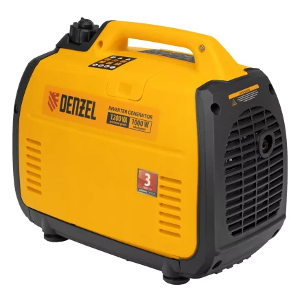 Генератор инверторный Denzel GT-1200iS, 1.2 кВт, 230 В, бак 2.4 л, закрытый корпус, ручной старт купить в Нижневартовске