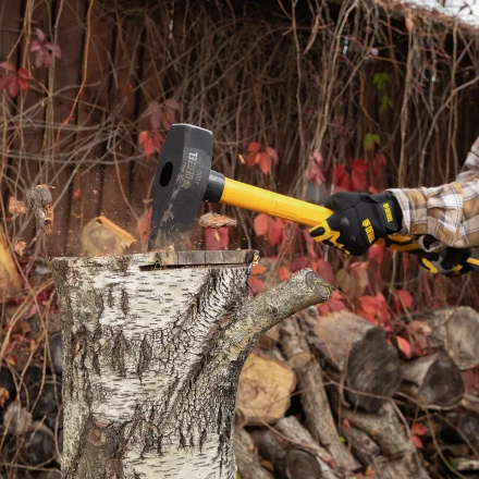 Колун-кувалда 4000 г Denzel 21852, кованая, фибергласовая  рукоятка c TPR покрытием, 880 мм купить в Нижневартовске