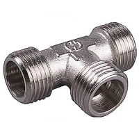 Тройник GENERAL FITTINGS никелированная латунь, ш/ш/ш, 1/2" 51051-1/2