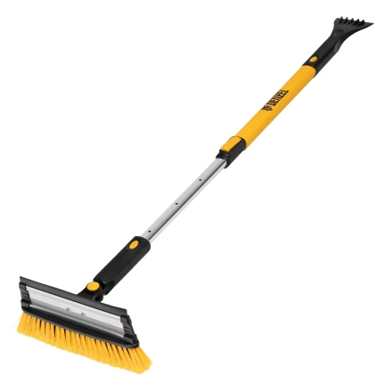 Щетка-сметка для снега со скребком Denzel, телескоп, поворотная голова, водосгон, 900-1200 мм 55308 купить в Нижневартовске