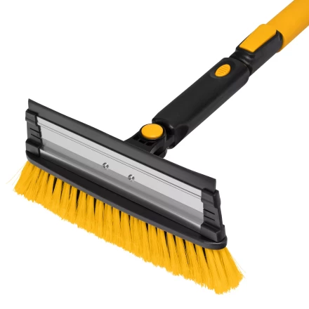 Щетка-сметка для снега со скребком Denzel, телескоп, поворотная голова, водосгон, 900-1200 мм 55308 купить в Нижневартовске