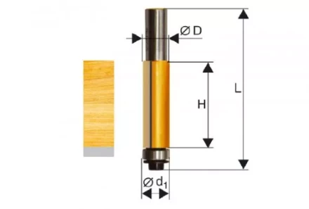 Фреза кромочная прямая ф12,7х13мм хв. 8мм Энкор 46162 46162 купить в Нижневартовске
