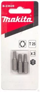 Биты Makita Тоrх Т25 25мм 3шт (B-23628) купить в Нижневартовске
