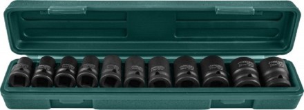 Набор головок торцевых ударных 1/2&quot;DR 10-24мм  11предметов Jonnesway S03A4111S 47183 купить в Нижневартовске