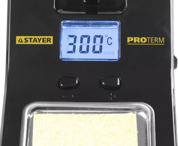 Паяльная станция STAYER "PROFI" цифровая с ЖК дисплеем, диапазон 160-520°C, шаг 10°C, 48Вт 55370 купить в Нижневартовске