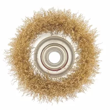 Щетка для УШМ, 150 мм, М14, "чашка", латунированная витая проволока  MATRIX 74607 купить в Нижневартовске