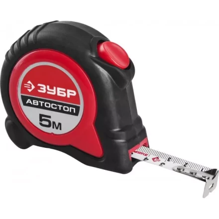 Рулетка ЗУБР &quot;МАСТЕР&quot;, двухкомпонентный корпус, автостоп, 5м/19мм 34052-05-19 купить в Нижневартовске